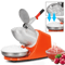 Electric Ice Shaver Snow Cone Maker Machine Orange Commercial Home Use 2