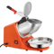 Electric Ice Shaver Snow Cone Maker Machine Orange Commercial Home Use 0