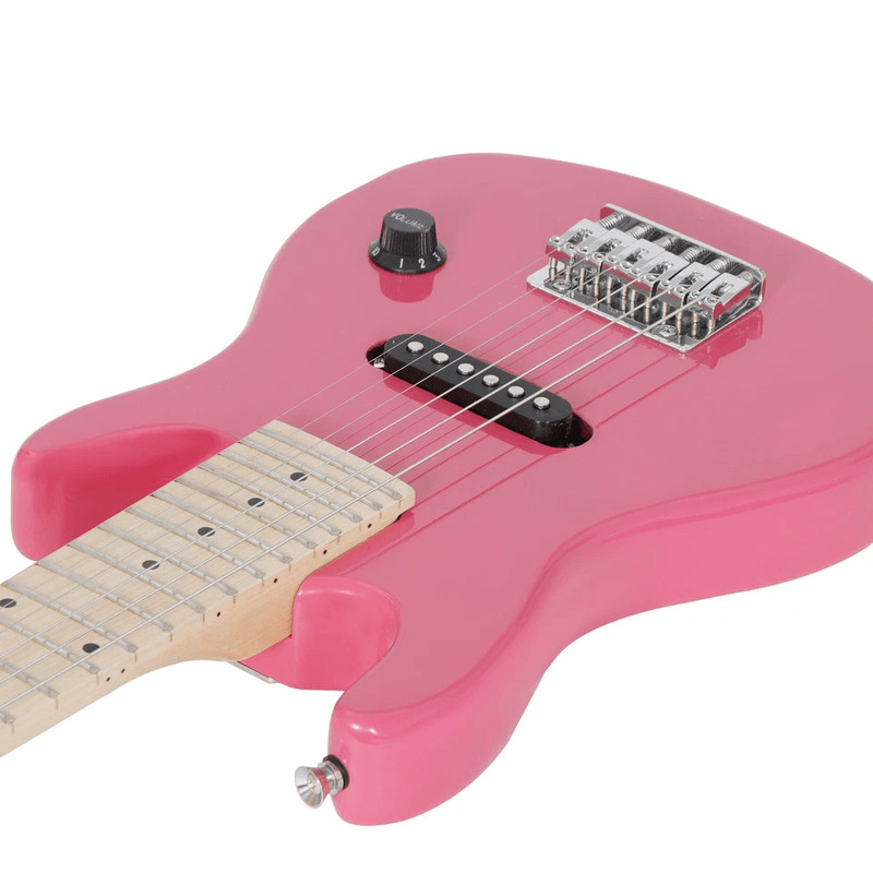 Pink Kids Electric Guitar Set With Amp Gig Bag Strap Picks Beginners Starter Kit For Young Musicia 1