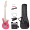 Pink Kids Electric Guitar Set With Amp Gig Bag Strap Picks Beginners Starter Kit For Young Musicia 0