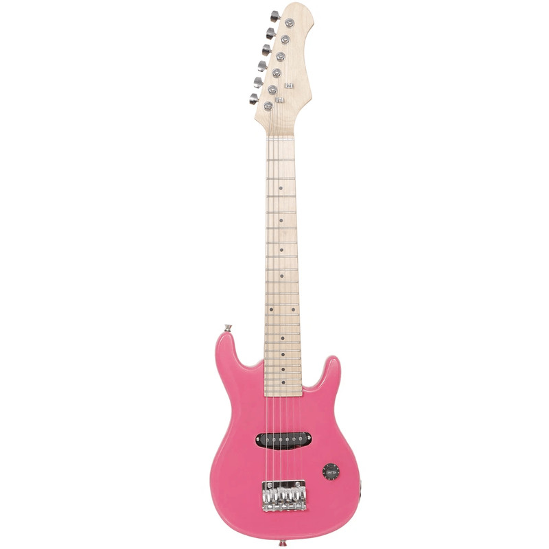 Pink Kids Electric Guitar Set With Amp Gig Bag Strap Picks Beginners Starter Kit For Young Musicia 3