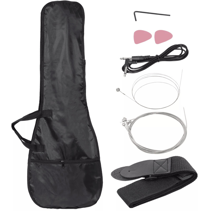 Pink Kids Electric Guitar Set With Amp Gig Bag Strap Picks Beginners Starter Kit For Young Musicia 17