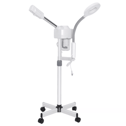 professional ionic ozone facial steamer & magnifier, spa-grade hot mist machine for estheticians & home skincare