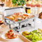 Stainless Steel Chafing Dish Buffet Set With Water Pan Fuel Holder Full Size Catering Chafer For P 6
