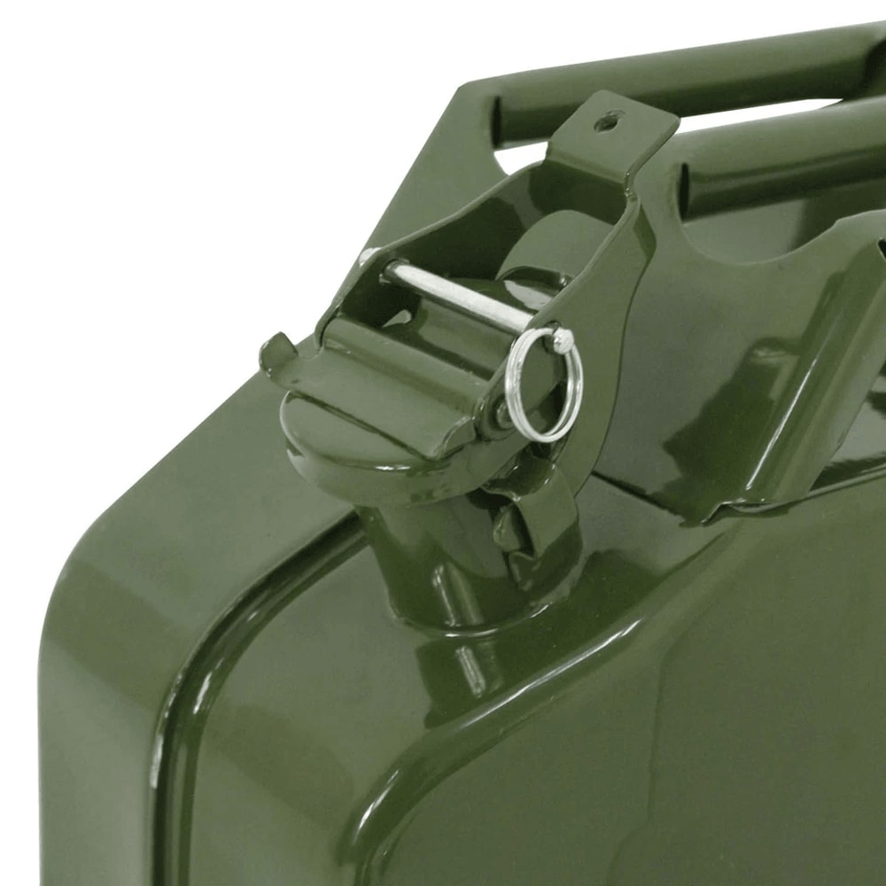 Metal Jerry Cans MilitaryStyle Gasoline Storage Tanks Army Green 2