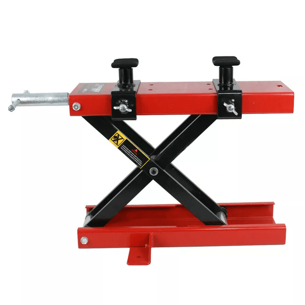 Heavy Duty Motorcycle Scissor Jack Lift Stand ATV Dirt Bike Crank Hoist Tool For Maintenance Repai 1