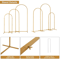 Gold Metal Arch Backdrop Stand Wedding Party Event Decoration 4