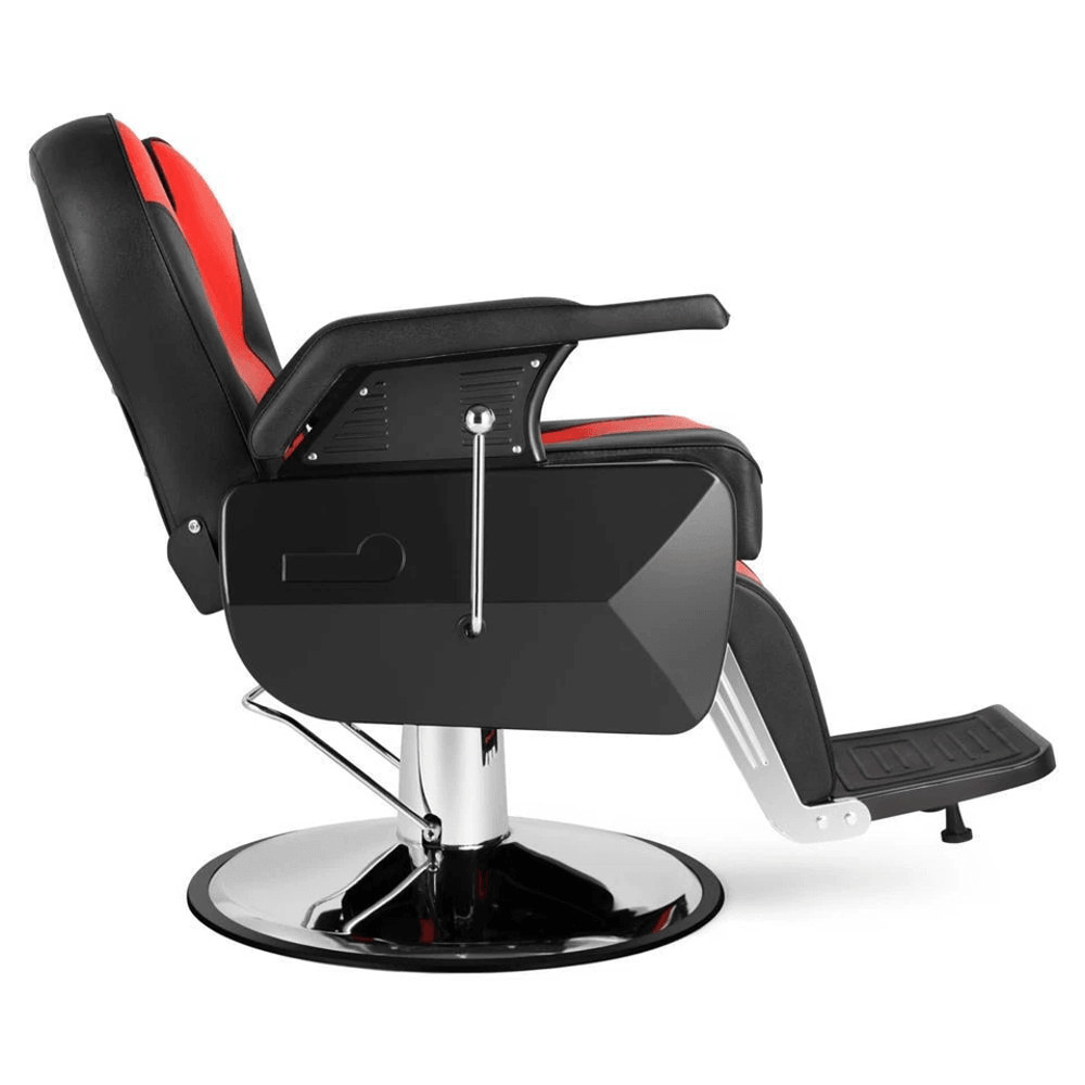 All Purpose Hydraulic Recline Barber Chair Black  Red Salon Beauty Equipment 2