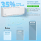 Tri Zone WiFi Mini Split Air Conditioner Heat Pump 3 Zone Ductless Inverter AC System With Install 13