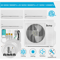 Tri Zone WiFi Mini Split Air Conditioner Heat Pump 3 Zone Ductless Inverter AC System With Install 16