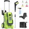 Electric High Pressure Washer Max QuickConnect Nozzles Telescopic Handle Foam Cannon Heavy Duty Pow