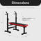 BalanceFrom Adjustable Workout Station With Squat Rack Multifunctional Home Gym Bench For Strength 6