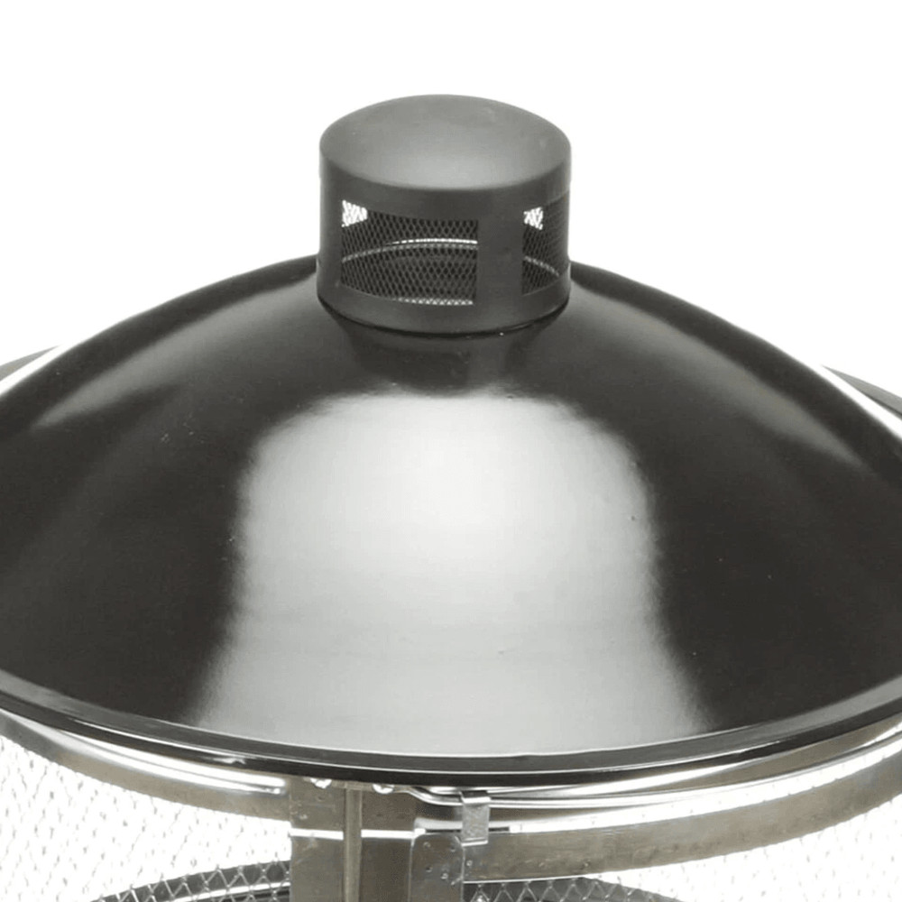 Four Seasons Courtyard Portable Fire Pit With Sliding Door Design Outdoor BBQ Grill With Screen Han 5