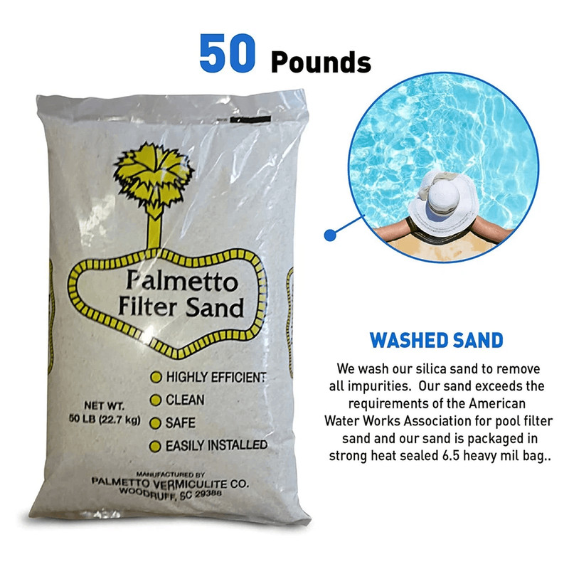 Palmetto Filter Sand For Residential And Commercial Pool Sand Filters Premium Grade Natural Pool Fi 5