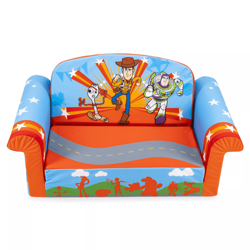 Toy Story Marshmallow Furniture Kids Flip Open Foam Sofa Bed Toddler Couch  Sleeper Compressed  Por 0