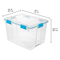 HeavyDuty Sterilite Clear Stackable Storage Box With Gasket Seal Latching Lid Dustproof Container 10