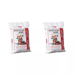 michigan peat garden magic potting soil mix, ready-to-use indoor & outdoor planting soil, moisture-retaining pound bag
