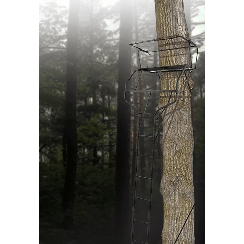 Big Game Guardian XLT Foot Deer Hunting Ladder Climbing Tree Stand Elevated Stand With FlexTek Seat 3