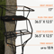 Big Game Guardian XLT Foot Deer Hunting Ladder Climbing Tree Stand Elevated Stand With FlexTek Seat 5