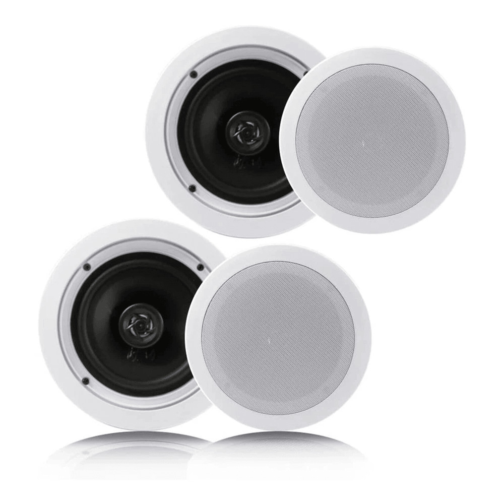 Pyle 65 200W InCeilingWall 2Way Speaker System Pair 3 Pack  Flush Mount Home Audio Speakers 1