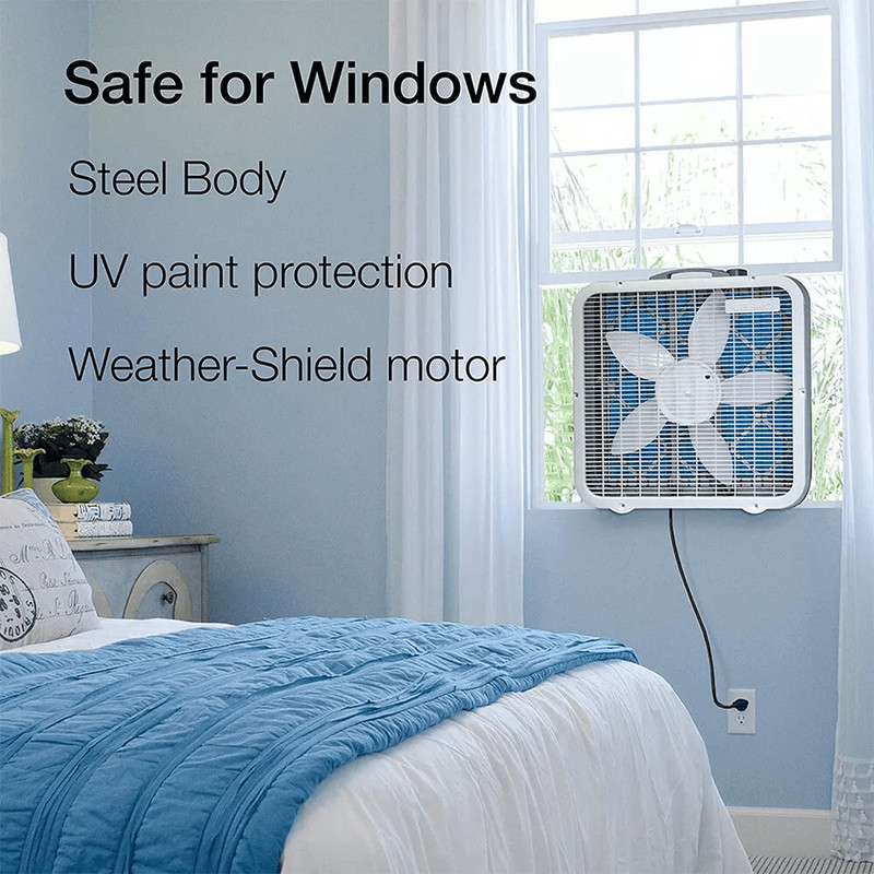 Air Flex Portable Home Office 3Speed Air Purifier Box Fan White Dual Function Cooling  Air Cleaning 2