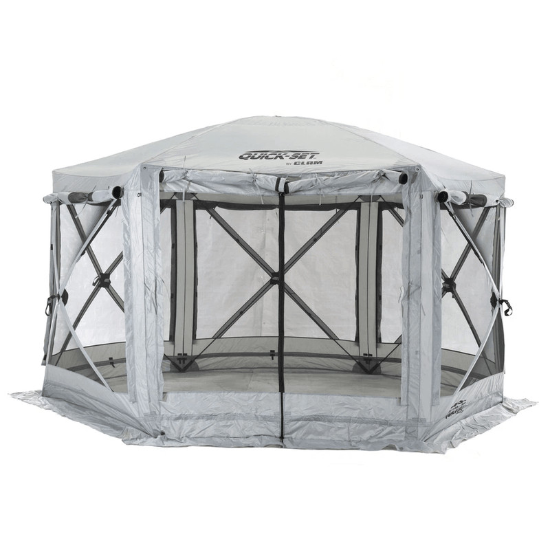CLAM QuickSet Pavilion Foot Portable Outdoor Canopy Shelter PopUp Tent For Camping Picnics Events 6
