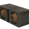 Dual Vented Ported Subwoofer Box With Bedliner Spray Heavy Duty MDF Enclosure For Deep Bass 0