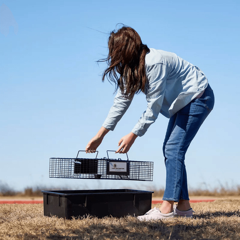 Rugged Ranch RATTR Ratinator Live Rat MultiCatch Animal Metal 2 Door Trap Cage Humane IndoorOutdoo 4