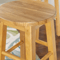 PJ Wood Classic Round Seat 29 Tall Kitchen Counter Stools Natural Wood Backless Bar Chairs Set Of 6 4