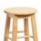 PJ Wood Classic Round Seat 29 Tall Kitchen Counter Stools Natural Wood Backless Bar Chairs Set Of 6 5