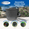 Suncast Gray Resin Decorative Garden Hose Storage Pot Outdoor Hideaway Hose Holder With Drainage Ho 2