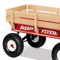 Radio Flyer Red All Terrain Steel Wood Wagon Classic Full Size Pull Along Wagon With Air Tires For 4