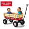 Radio Flyer Red All Terrain Steel Wood Wagon Classic Full Size Pull Along Wagon With Air Tires For 2