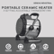 Geneva Portable Ceramic Heater With Adjustable Thermostat 3 Settings Electric Space Heater For Indo 2