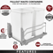 HeavyDuty RevAShelf Double Pullout Trash Cans With SoftClose Dual Quart Waste Containers For Cabine 3