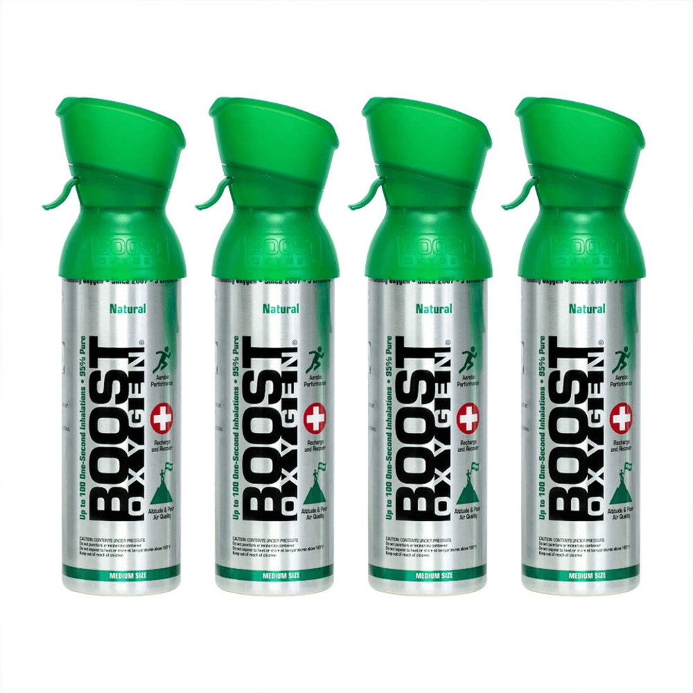 Boost Oxygen 5 Liter Natural Canned Oxygen With Mouthpiece Portable Oxygen For Altitude Sports And  0