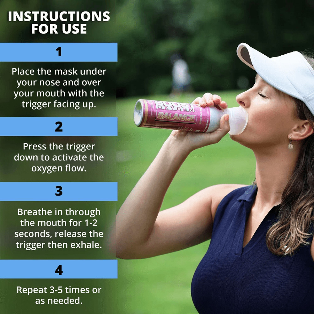 Boost Oxygen 5 Liter Natural Canned Oxygen With Mouthpiece Portable Oxygen For Altitude Sports And  5