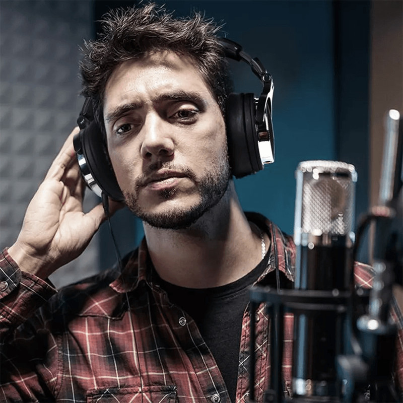 Studio DJ Headphones Wired OverEar With Neodymium Drivers Dual Jack 1