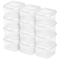 Sterilite Plastic FlipTop Hinged Storage Box Stackable Clear Containers W Latching Lid For Supplies 0