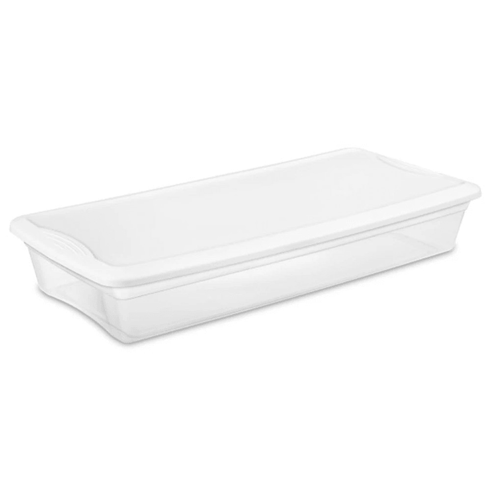 Clear Sterilite Quart Lightweight Storage Box Container With Lid Stackable Plastic Totes For Home B 10