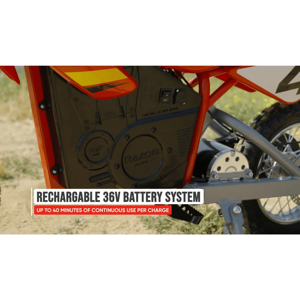 Razor MX500 Red Dirt Rocket HighTorque Electric Motorcycle Dirt Bike For Adults 650W Motor 15 MPH 5