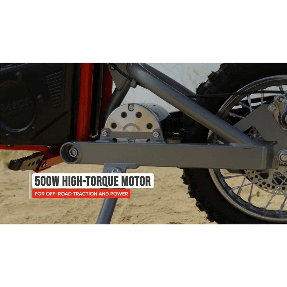 Razor MX500 Red Dirt Rocket HighTorque Electric Motorcycle Dirt Bike For Adults 650W Motor 15 MPH 2