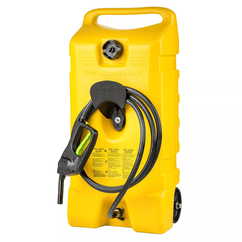 Diesel Fuel Tank Container Caddy Pump Yellow Durable Portable Fuel Storage 0