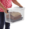 Sterilite 30 Clear Plastic Stackable Storage Bin Latch Lid White Durable Home  Garage Organization  2