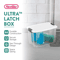 Sterilite 30 Clear Plastic Stackable Storage Bin Latch Lid White Durable Home  Garage Organization  1