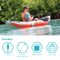 Intex Excursion Pro Inflatable Kayak Fishing Kayak With Oars Pump Rod Holders Portable Vinyl Boat 1