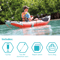 Intex Excursion Pro Inflatable Kayak Fishing Kayak With Oars Pump Rod Holders Portable Vinyl Boat 1