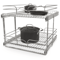 RevAShelf 5WB22122CR1 2Tier PullOut Cabinet Organizer 21x22 Inch HeavyDuty Chrome Wire Shelf 0