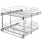 RevAShelf 5WB22122CR1 2Tier PullOut Cabinet Organizer 21x22 Inch HeavyDuty Chrome Wire Shelf 6