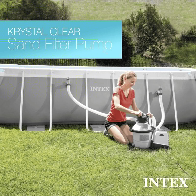 Intex Above Ground Pool Sand Filter Pump With Automatic Timer Reliable Sand Filtration System 6